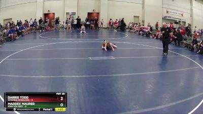 75 lbs Finals (8 Team) - Darris Todd, Wyoming Renegades vs Maddex Maurer, Iowa USA Grey