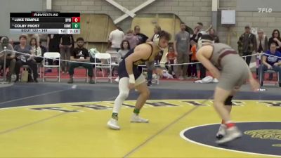 149 lbs Quarterfinal - Colby Frost, Southern Maine vs Luke Temple, Springfield