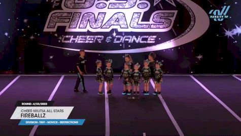 Cheer Militia All Stars - Fireballz [2023 L1 Tiny - Novice - Restrictions 4/23/2023] 2023 The U.S. Finals: New Jersey