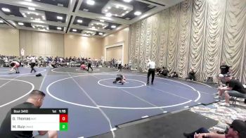 102 lbs Quarterfinal - Mikey Ruiz, Omada vs Dominic Thomas, Mat Demon WC