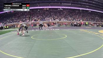 D4-190 lbs Cons. Round 1 - J.T. Lux, Mendon vs Mitchell Corrigan, Bark River-Harris