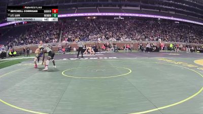 D4-190 lbs Cons. Round 1 - J.T. Lux, Mendon vs Mitchell Corrigan, Bark River-Harris