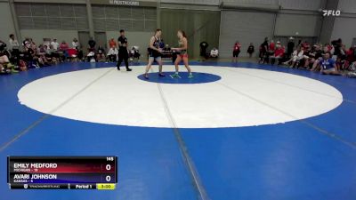 145 lbs Placement Matches (8 Team) - Emily Medford, Michigan vs Avari Johnson, Kansas