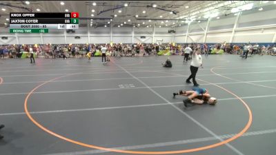85 lbs Cons. Round 1 - Jaxton Coyer, Unattached vs Knox Opfer, Unattached