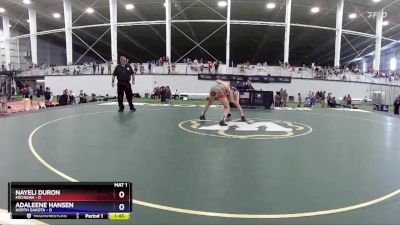 121 lbs Round 2 (8 Team) - Nayeli Duron, Michigan vs Adaleene Hansen, North Dakota