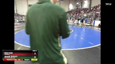 131 lbs Champ. Round 3 - Shane Emsley, Wyoming Area Hs vs Nico Rae, Waverly