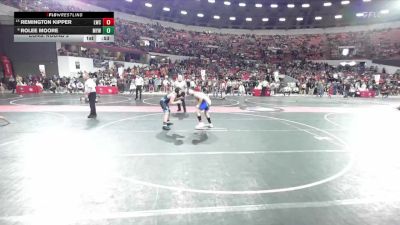 150 lbs Cons. Round 3 - Remington Kipper, Lancaster Wrestling Club vs Rolee Moore, Marshfield Youth Wrestling