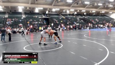 285 lbs Cons. Round 5 - Laith Ibrahim, Colorado School Of Mines vs Jeisser Sampson-Sanchez, Fort Hays Tech Northwest