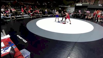 132 lbs Jaxson Hatfield, SAWA - Sacramento Area Wrestling Association vs Jason Quismondo, SJWA - San Joaquin Wrestling Association