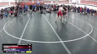 190 lbs Cons. Round 1 - Kendall Kleen, Golden Eagles Wrestling Club vs Charles Everman, Nebraska