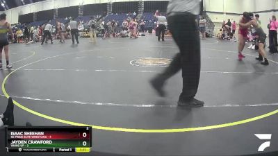 125 lbs Round 3 (4 Team) - Isaac Sheehan, NC Pride Elite Wrestling vs Jayden Crawford, Viking UP