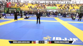 Polyanna Souza De Araujo vs Brenda Larissa Alves Da Silva 2025 Brasileiro Jiu-Jitsu IBJJF