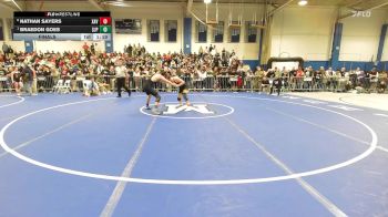 126 lbs Final - Nathan Sayers, Xaverian vs Braedon Goes, Saint John's Prep