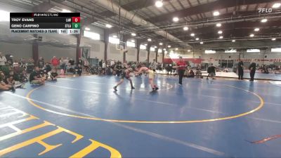 100 lbs Placement Matches (8 Team) - Troy Evans, LAW vs Geno Carpino, Steller A