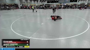 120 lbs Cons. Round 2 - Dylan Paris, Bear Cave Wrestling Club vs Quincey Crawford, BullTrained Wrestling