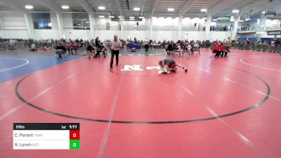 91 lbs Round Of 32 - Cameron Parent, Tewksbury vs Reed Lynch, Refinery WC