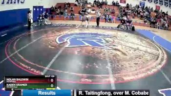 120 lbs Semifinal - Nolan Baldwin, Milwaukie vs Kaden Kramer, Wilsonville