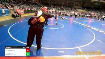 110 lbs Quarterfinal - Gray Joyce, Maize vs Alyssa Salemie, Terminator Wrestling Academy