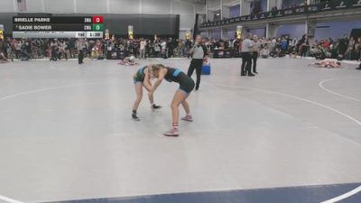 130 lbs Champ. Rd Of 16 - Sadie Bower, Contenders Wrestling Academy vs Brielle Parke, Sebolt Wrestling Academy