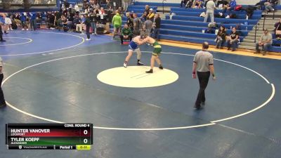 190 lbs Cons. Round 4 - Tyler Koepf, Alexander vs Hunter Vanover, Lockport