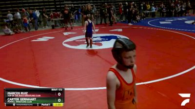 62 lbs Cons. Semi - Marcos Ruiz, Top Of The Rock Wrestling Club vs Carter Gernhart, Powell Wrestling Club