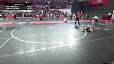 90 lbs Cons. Round 2 - Eastyn Mullins, Crandon vs Charlie Voelker, Preble