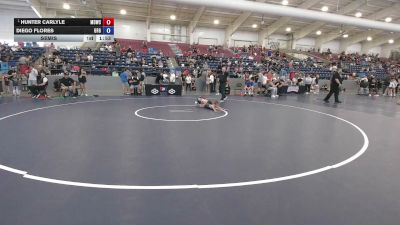 49 lbs Semis - Hunter Carlyle, Mat Demon Wrestling Club vs Diego Flores, Green River Grapplers