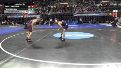 149 lbs Champ. Round 2 - Xavier Pena, Centenary (NJ) vs Matt Randolph, Augsburg