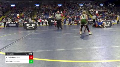 75 lbs Round Of 16 - Hailey Tollaksen, Lampeter Strasburg vs Maya Jaworski, Hanover