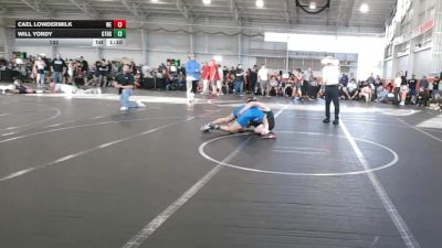 132 lbs Round 7 (8 Team) - Cael Lowdermilk, Warner Elite vs Will Yordy, Gettysburg