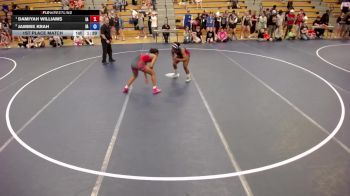 140 lbs 1st Place Match - Damiyah Williams, IA vs Jammie Krah, IA