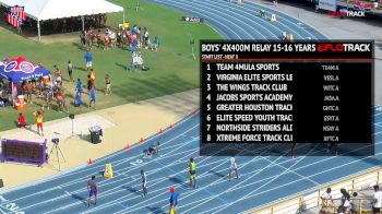 Boys' 4x400m Relay, Finals 8 - Age 15-16