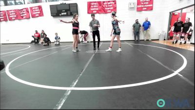 117 lbs Rr Rnd 4 - Haylie Miller, Harrah Little League Wrestling vs Scarlett Vigil, Team Nomad