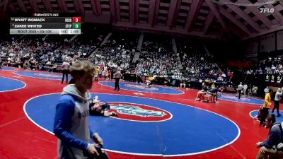 3A-106 lbs Champ. Round 1 - Wyatt Womack, Heritage-Catoosa vs Zakee Whited, Stephenson