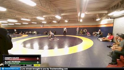 61-65 lbs Round 1 - Joseph Hauck, Sanderson Wrestling Academy vs Blade Pehrson, Delta Wrestling Club