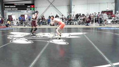 141 lbs Quarterfinal - Isaac Quiles, Springfield vs Dominic Moyer, Coast Guard