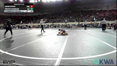 100 lbs Round Of 16 - Asher Stites, Cowboy Wrestling Club vs Treyce Chandler, Salina Wrestling Club