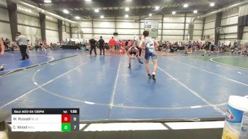 123 lbs Rr Rnd 4 - William Russell, Blue Wave vs Cale Wood, Bull Trained