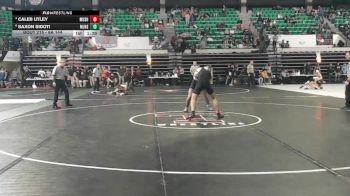 6A 144 lbs Quarterfinal - Caleb Utley, Muscle Shoals vs Saxon Sidoti, Mortimer Jordan HS