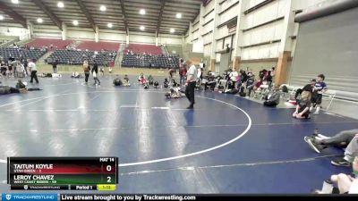 117 lbs Champ Round 1 (16 Team) - LEROY CHAVEZ, West Coast Riders vs Taitum Koyle, Utah Green