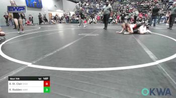 105 lbs Rr Rnd 2 - Bristol St. Clair, Choctaw Ironman Youth Wrestling vs Rhae Rodden, Harrah Little League Wrestling