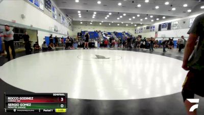 150 lbs Semifinal - Rocco Godinez, Corona 100 vs Sergio Gomez, Monster Garage