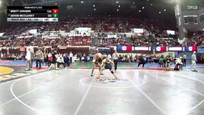 AA - 144 lbs Cons. Round 2 - Brett Chivers, Flathead (Kalispell) vs Javon McClusky, Billings Senior High School