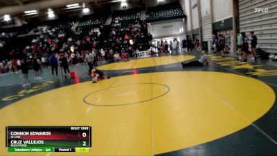 106 lbs Quarterfinal - Cruz Vallejos, Rockyford vs Connor Edwards, Hi-line