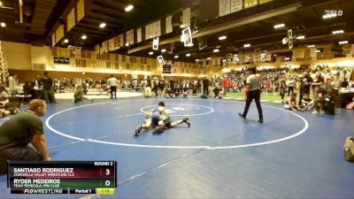 114 lbs Round 2 - Ryder Medeiros, Team Temecula /Pin Club vs Santiago Rodriguez, Coachella Valley Wrestling Clu