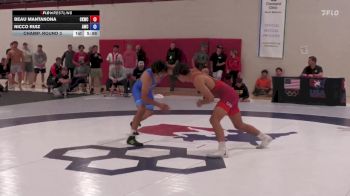 79 Final kg Champ. Round 3 - Beau Mantanona, Cliff Keen Wrestling Club vs Nicco Ruiz, Atreus Wrestling Club
