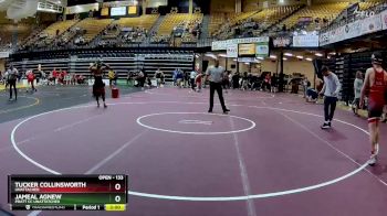 133 lbs Cons. Round 4 - Jameal Agnew, Pratt CC Unattatched vs Tucker Collinsworth, Unattached