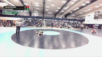 141 lbs Cons. Round 2 - Ryan Brown, York vs Jacob Grzybek, York