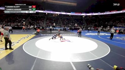 I-138 lbs Quarterfinal - Louden Elliott, Carthage vs Camryn Howard, Bellport