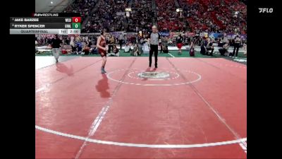 3A 98 lbs Quarterfinal - Jake Barzee, West Side vs Ryker Spencer, Challis